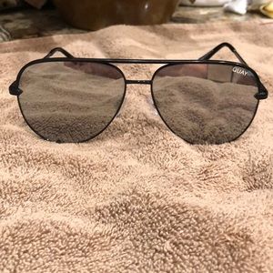Quay Desi oversized mirrored sunglasses